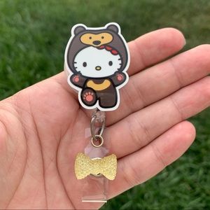 Sanrio Kawaii Hello Kitty Retractable Badge Holder
